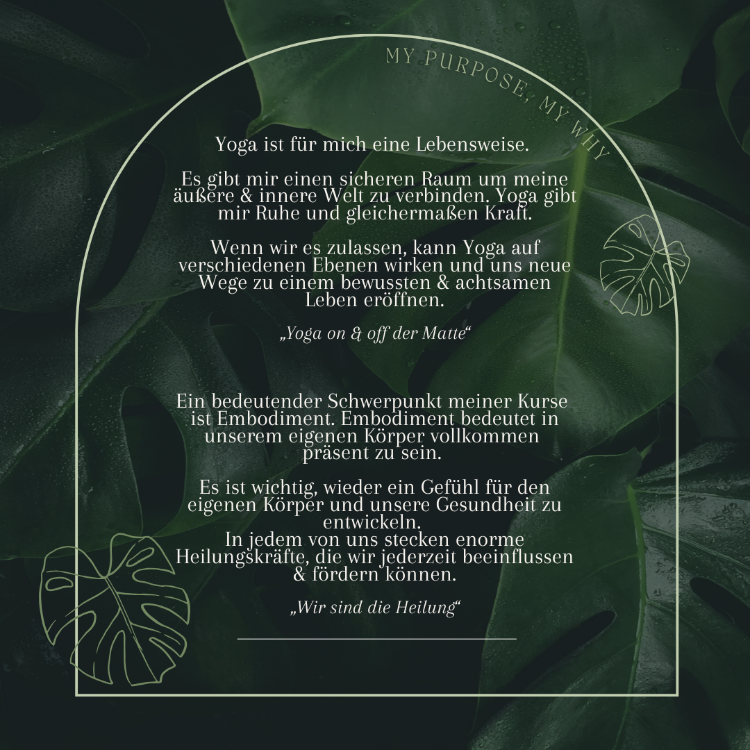 My Purpose, Mein Warum